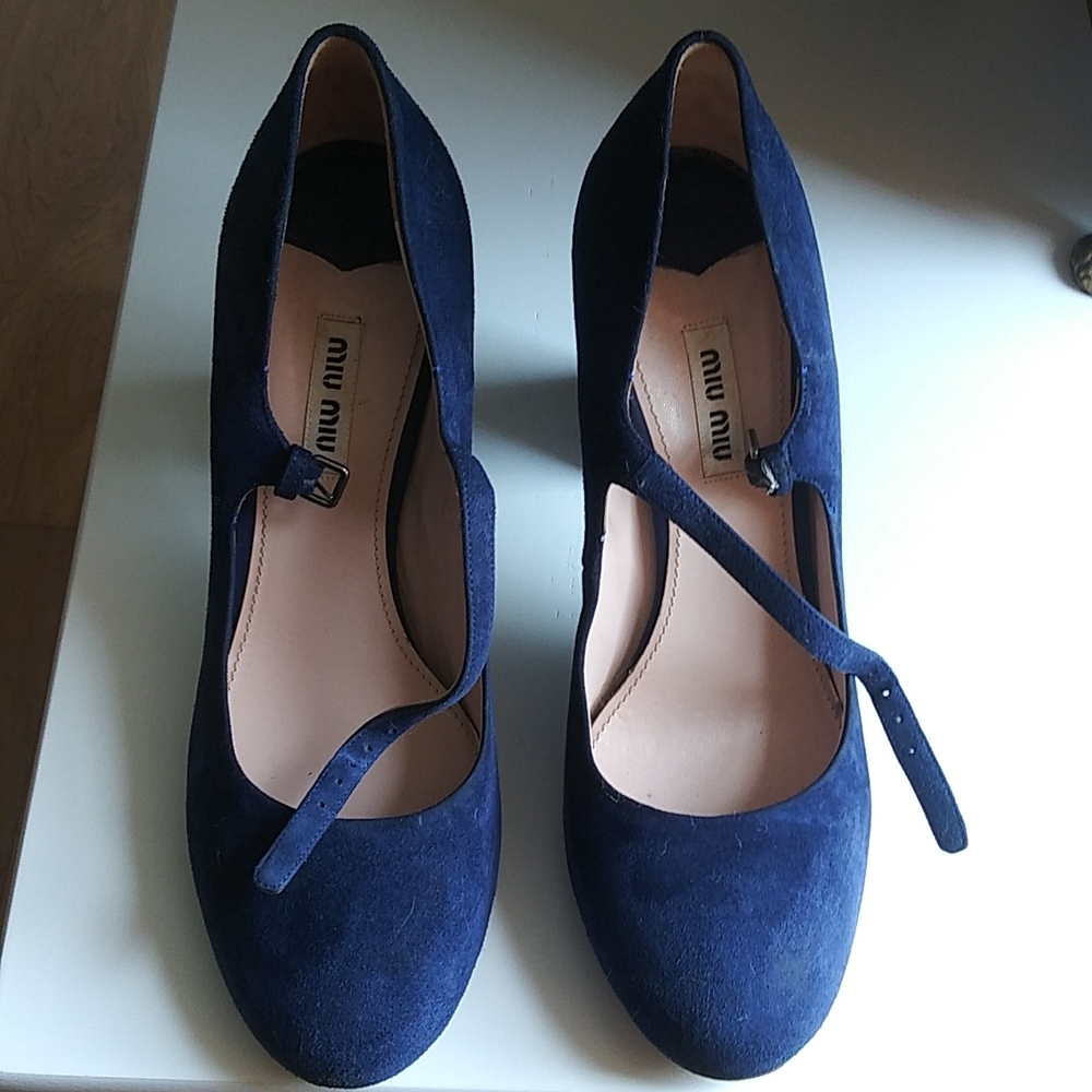 Miu Miu shoes suede glitter